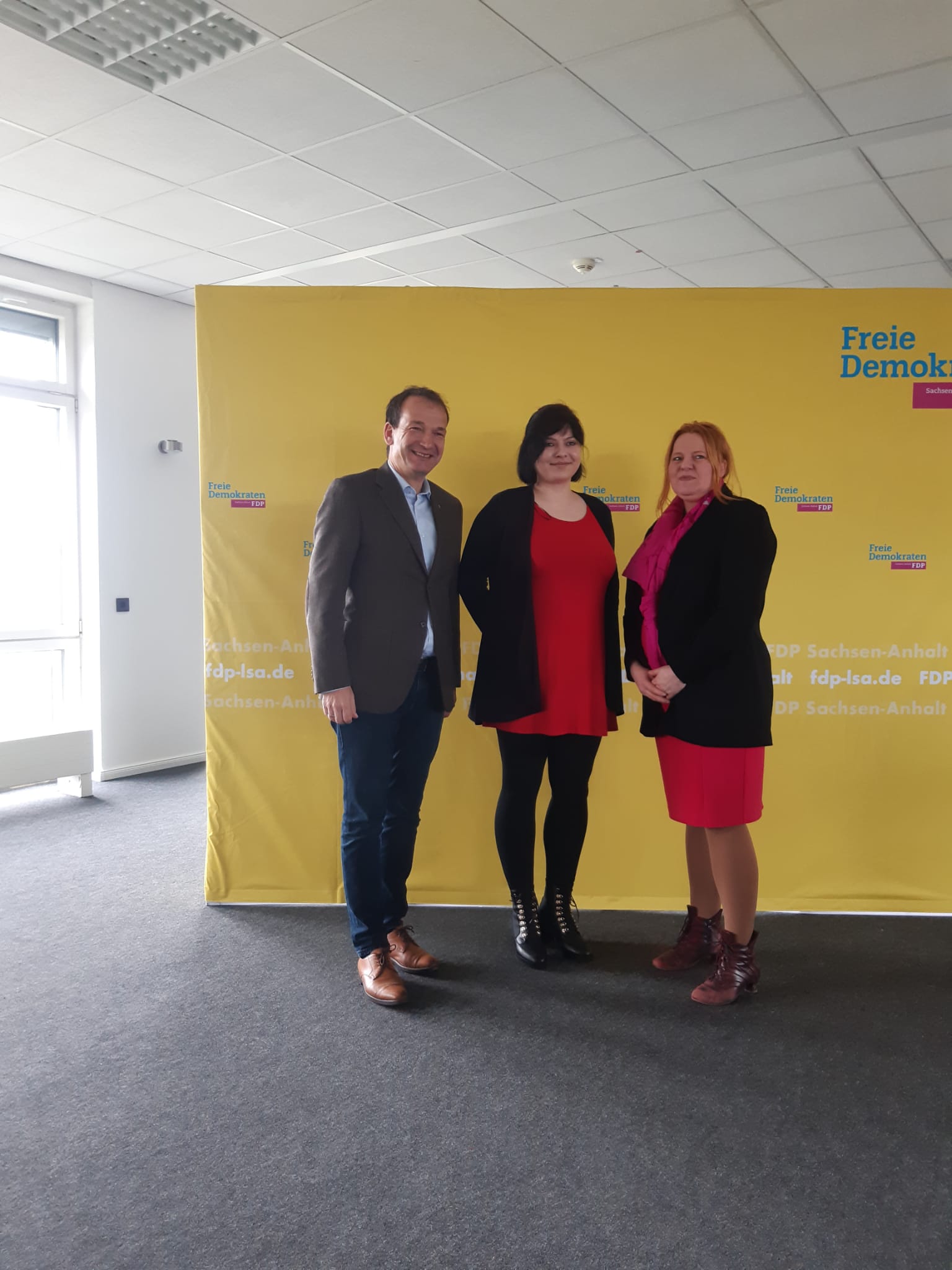 Andreas Silbersack (L), Susanne Ebert (M), Ramona Hoyer (R)