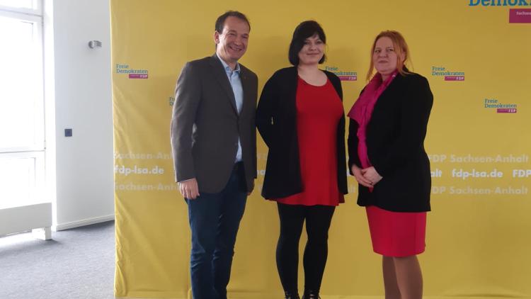 Andreas Silbersack (L), Susanne Ebert (M), Ramona Hoyer (R)